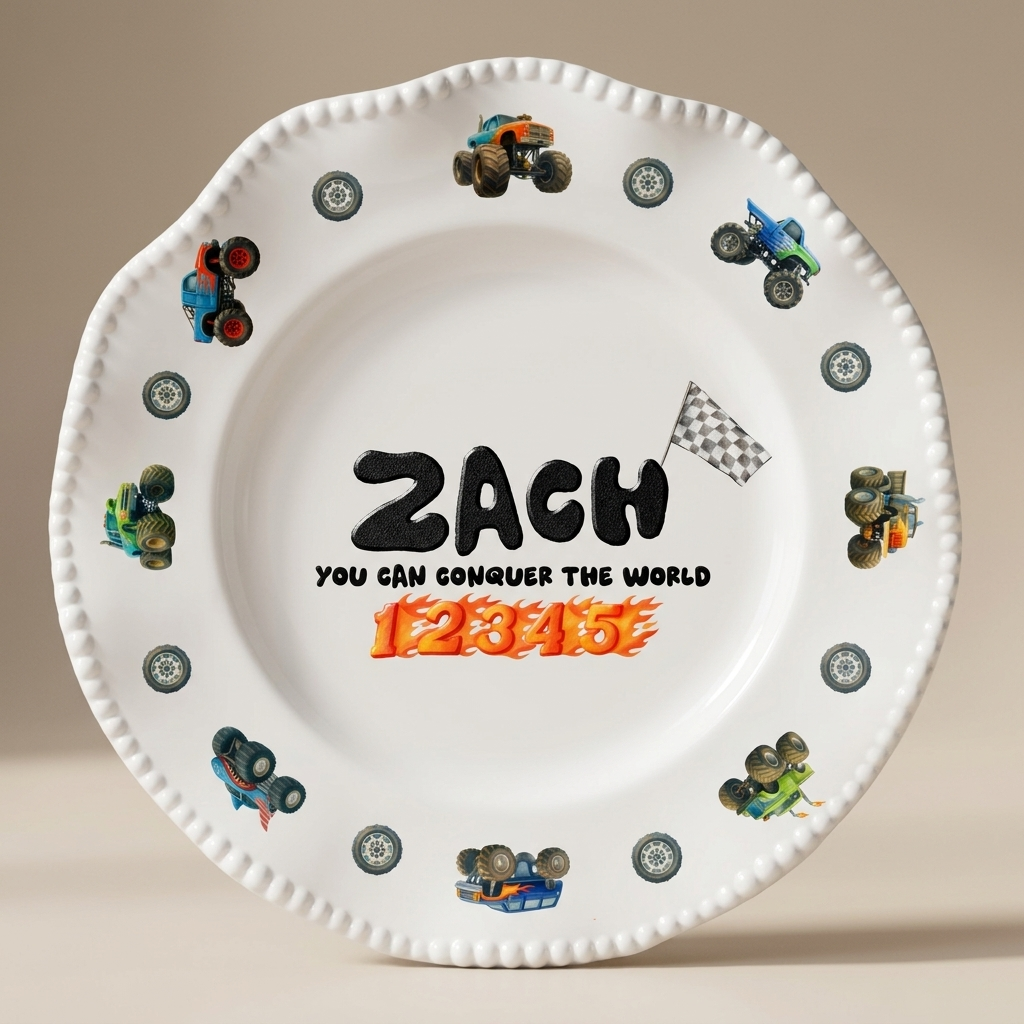 Plato personalizado - Afirmaciones - Munster trucks fan